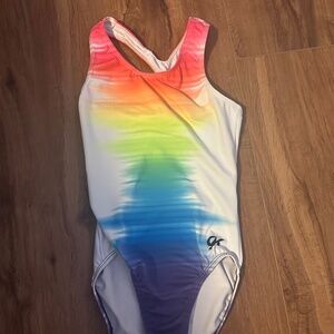 GK rainbow leotard childs large